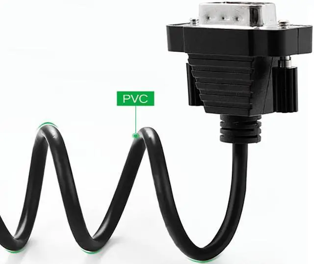 Alt view image 3 of 7 - UOTEK Industrial Grade USB to RS232 Converter 1.5M USB2.0 to RS-232 2 Ports Cable Adapter DB9 Com Expansion Connector with ESD Protection UT-8812