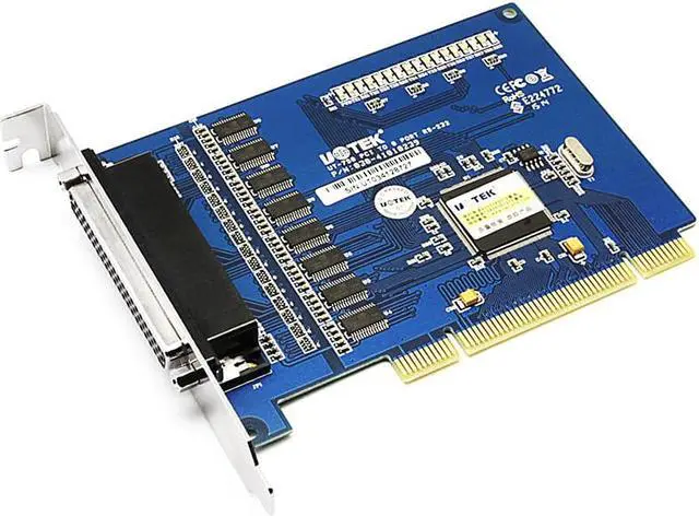 Alt view image 3 of 7 - UOTEK PCI to RS232 Serial Card RS-232 8 Ports High Speed DR62 Expansion Converter Industrial Grade DR62 Female DB9 Connector UT-758 Adapter with ±15KV ESD Protection
