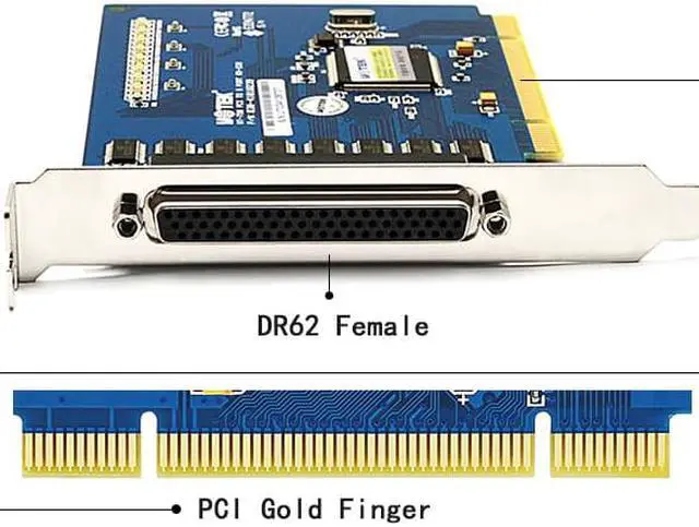 Alt view image 4 of 7 - UOTEK PCI to RS232 Serial Card RS-232 8 Ports High Speed DR62 Expansion Converter Industrial Grade DR62 Female DB9 Connector UT-758 Adapter with ±15KV ESD Protection