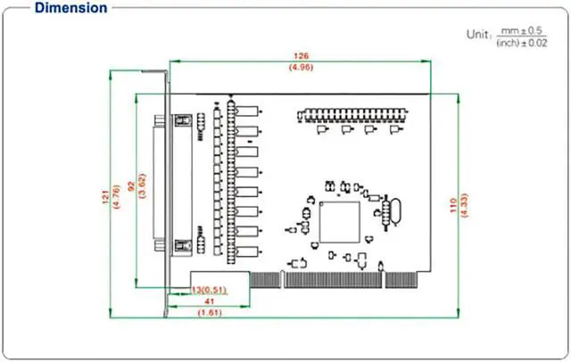 Alt view image 7 of 7 - UOTEK PCI to RS232 Serial Card RS-232 8 Ports High Speed DR62 Expansion Converter Industrial Grade DR62 Female DB9 Connector UT-758 Adapter with ±15KV ESD Protection