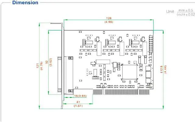 Alt view image 6 of 7 - UOTEK Industrial PCI to 4-Port RS232 High-Speed Serial Card with Optical Isolation RS232 Serial Expansion Card DB9 Connector Adapter UT-764I