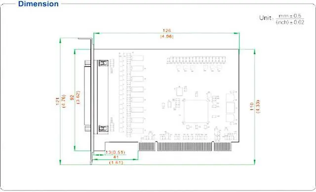 Alt view image 7 of 7 - UOTEK Industrial PCI to RS-232 Serial Card RS232 8 Ports High Speed DR62 Converter DB9 Connector RTS/CTS XON/XOFF Control UT-768