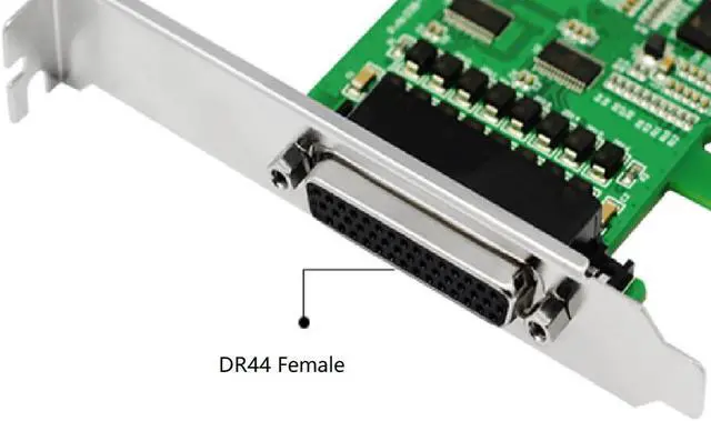 Alt view image 3 of 7 - UOTEK Industrial Grade PCI-E to RS-232 Serial Card PCIE to RS232 2 Ports High Speed DR44 Converter DB9 Connector UT-782 Adapter with ESD protection