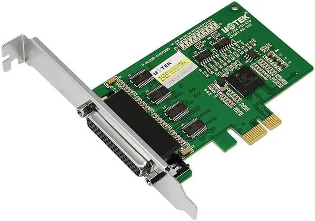 Alt view image 3 of 7 - UOTEK Industrial 4-Port RS-232 PCI-E Multi-Serial Cards RS232 to PCIE High Speed Converter Adapter with DR44 Female 1pc Designed for POS and ATM UT-784 Support 256byte FIFO Driver and Built-in Hardwar