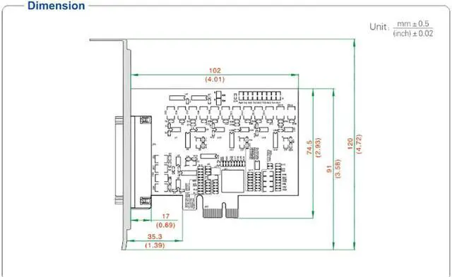 Alt view image 7 of 7 - UOTEK Industrial PCI-E to RS-485 RS-422 4 Ports Serial Card PCIE to RS485 RS422 High Speed Converter DB9 Com Connector PC Serial Expansion Card UT-794 Support Win10/XP/Vista/Win7/8/8.1/NT4.0/CE 4.2/5.