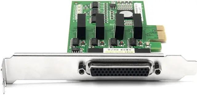 Alt view image 3 of 7 - UOTEK Industrial PCIE to 4-Port RS485 RS422 Serial Card PCI-E to RS-485 RS-422 High Speed Converter Adapter DR44 Connector Optical Isolation 1.2Km Transmission Distance 4U UT-794I