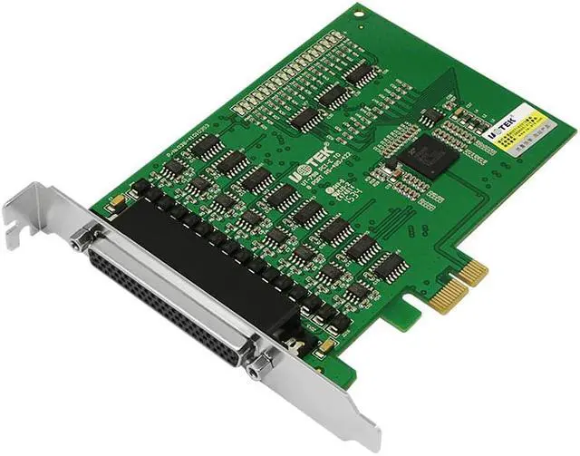 Alt view image 2 of 7 - UOTEK Industrial PCI-E to 8 Port RS-485 RS-422 High Speed Serial Card PCIE to RS485 RS422 8-Port Converter ESD Anti-lightning 4U DR62 Connector UT-798