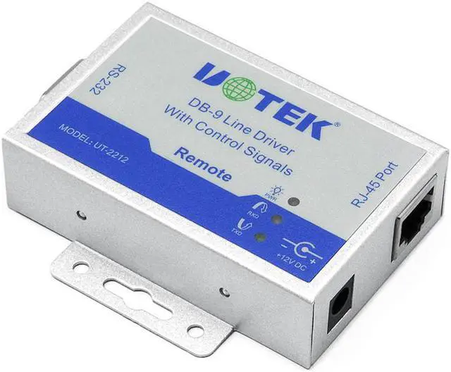 Alt view image 5 of 7 - 1Pair UOTEK Industrial Grade RS-232 Serial Extension Driver Converter RS232 Adapter UT-2212 Long Distance Extender Connector