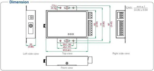 Alt view image 7 of 7 - A Pair UOTEK RS232 RS485 RS422 Single-Mode Single Fiber Optic MODEM RS-232 RS-485 RS-422 Optical-Fiber Converter With Optional SC FC ST Interface UT-2577SM UT-2578SM