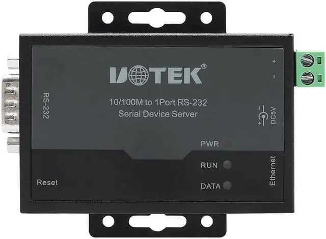 Main image of UOTEK 10/100M TCP/IP to RS-232 Converter TCP IP to RS232 RJ45 Serial Device Adapter UT-6011C