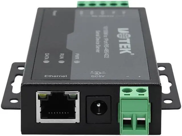Alt view image 3 of 4 - UOTEK Industrial 10/100M TCP IP to RS485 RS422 Adapter TCP/IP to RS-485 RS-422 Converter RJ45 Serial Device Server UT-6011M