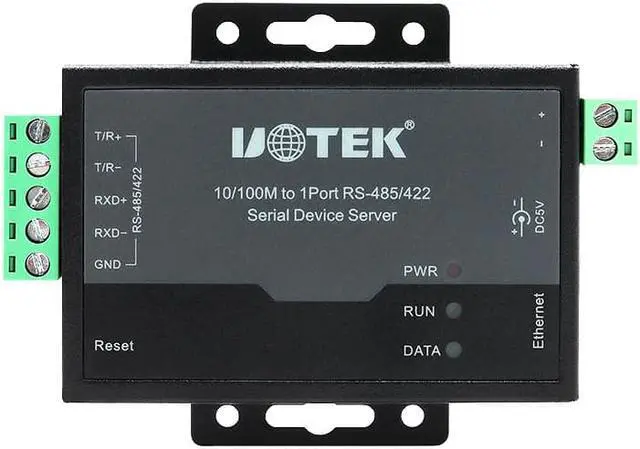 Main image of UOTEK Industrial 10/100M TCP IP to RS485 RS422 Adapter TCP/IP to RS-485 RS-422 Converter RJ45 Serial Device Server UT-6011M