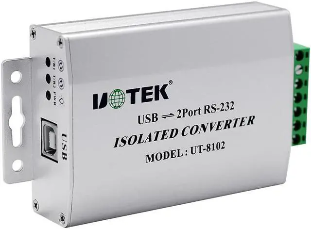 Alt view image 2 of 7 - UOTEK USB to RS232 Converter Adapter USB2.0 Conversion Connector with Isolation UT-8102 Support Win8/Win10/XP/Vista/7/8/8.1/10/CE/Mac/Linux