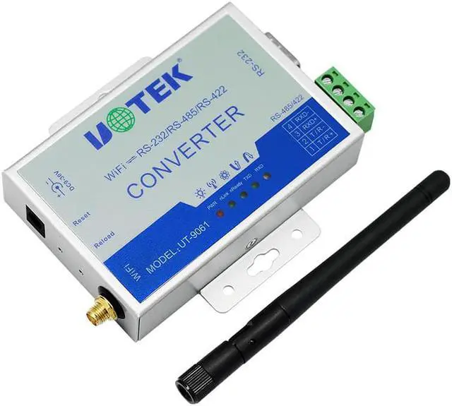 Alt view image 2 of 6 - UOTEK Industrial 10/100M TCP/IP to RS-232 RS-485 RS-422 WIFI Server Converter TCP IP to RS232 RS485 RS422 RJ45 Serial Device Adapter 802.11b/g/n UT-9061