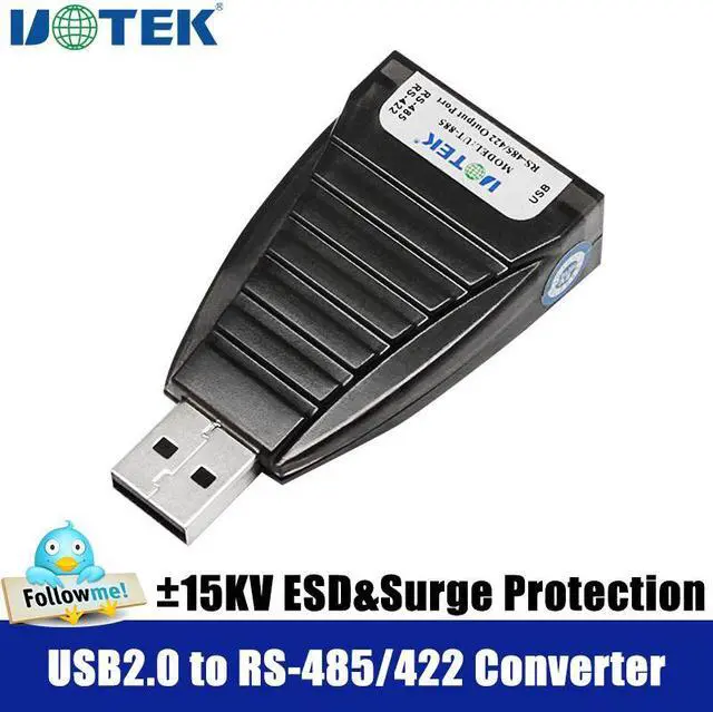 Main image of UOTEK USB to RS-485 RS-422 Converter RS422 RS485 to USB 2.0 Adapter Serial Connector ESD Static Protection 5-pin Terminal Block UT-885 Win7/8/8.1/10/XP/Vista/CE/Mac/Linux