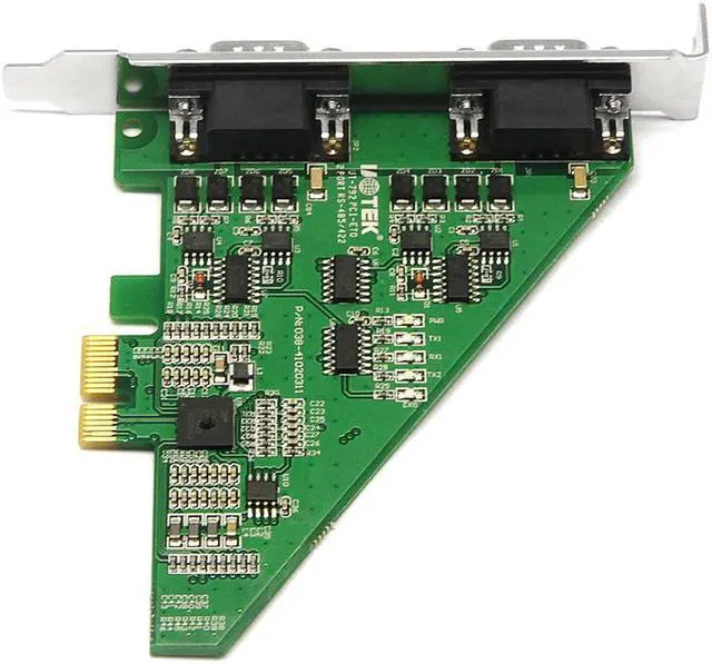 Alt view image 4 of 7 - UOTEK PCI-E to 2 Ports RS485 RS422 Serial Port Adapter High-Speed Serial Expansion Port ESD Protection Industrial UT-792
