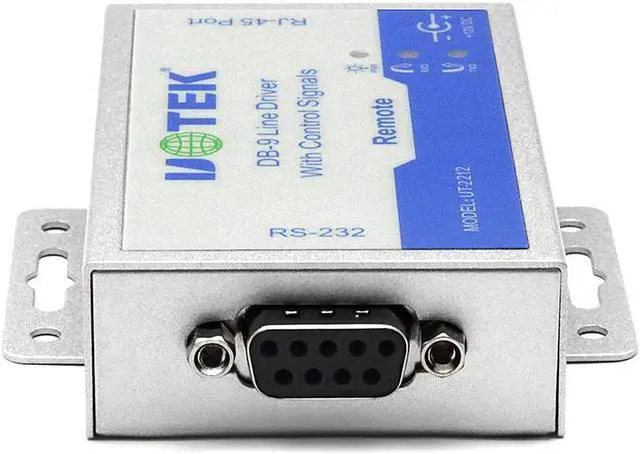 Alt view image 3 of 7 - 1Pair UOTEK Industrial Grade RS-232 Serial Extension Driver Converter RS232 Adapter UT-2212 Long Distance Extender Connector