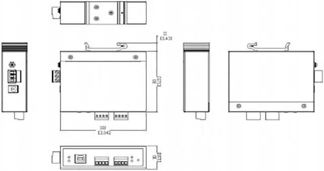 Alt view image 6 of 6 - UOTEK USB Can 2.0 Protocol RS232 to CAN BUS Converter USB-B RS-232 Serial Adapter Industrial Grade Connector UT-8251A
