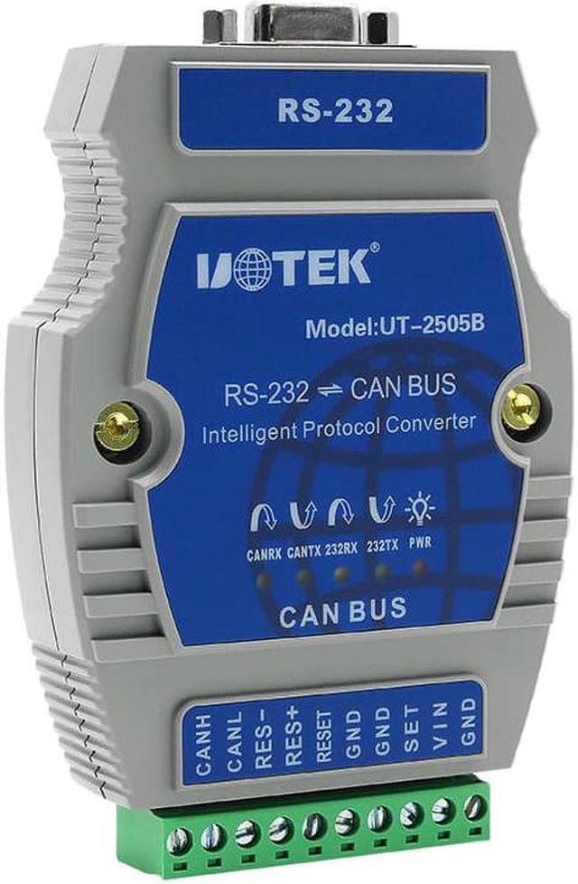Alt view image 2 of 7 - UOTEK RS-232 to CAN BUS Converter Industrial Grade Support Modbus Protocol Canbus to RS232 Adapter DB9 Connector 12-36V UT-2505B