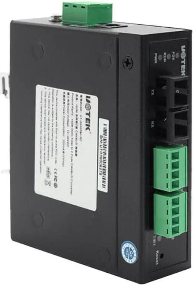 Alt view image 6 of 6 - UOTEK 100M Fiber to Canbus Converter CAN BUS Modbus Adapter Can Gateway 2 Ports Can Interface Converter