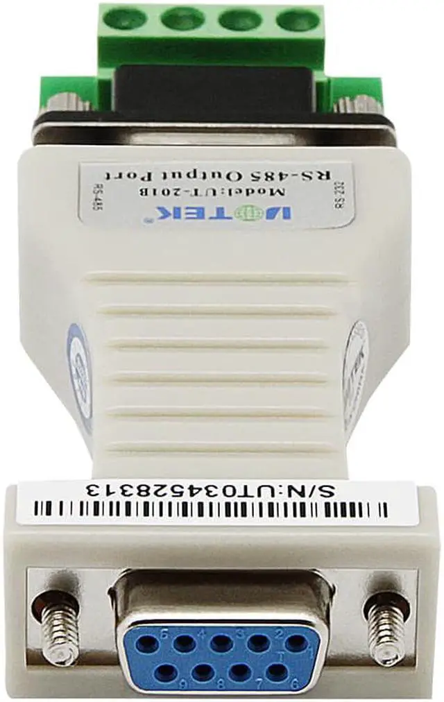 Alt view image 2 of 7 - UOTEK Mini RS232 to RS485 Converter RS 232 DB9 RS-232 To RS-485 Adapter Serial Connector Half Duplex Anti Lightning UT-201B
