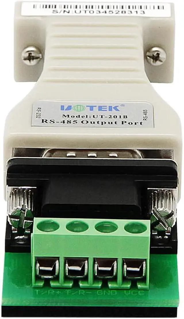 Alt view image 3 of 7 - UOTEK Mini RS232 to RS485 Converter RS 232 DB9 RS-232 To RS-485 Adapter Serial Connector Half Duplex Anti Lightning UT-201B