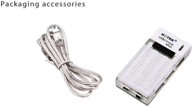 Alt view image 7 of 7 - UOTEK 5Pin Mini 4 Ports USB2.0 Hub Mobile Phone Tablet Digital Charging Hub OTG High-speed Expansion Max480Mbps UT-803