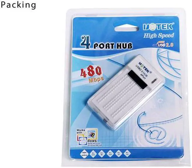 Alt view image 6 of 7 - UOTEK 5Pin Mini 4 Ports USB2.0 Hub Mobile Phone Tablet Digital Charging Hub OTG High-speed Expansion Max480Mbps UT-803