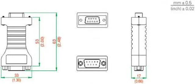 Alt view image 7 of 7 - UOTEK Mini RS-232 to RS-422 Converter RS422 RS232 Conversion Adapter DB9 Connector No Power Required Bidirectional UT-202D
