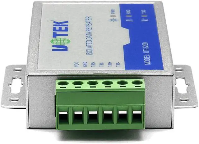 Alt view image 2 of 7 - UOTEK Industrial Grade RS-485 RS 485 Repeater RS485 with Optical Isolation 600W Lightning Surge ±15KV ESD Protection UT-2209
