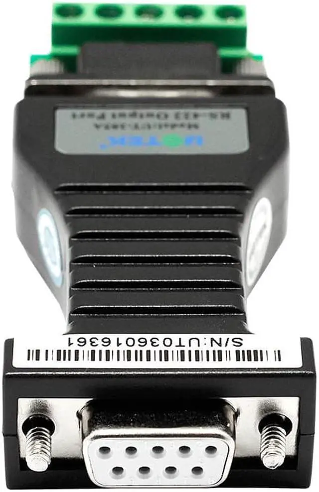 Alt view image 2 of 7 - UOTEK Industrial RS-232 to RS-422 Converter RS232 to RS422 Adapter DB9 Female Male Connector with Terminal Block UT-205A