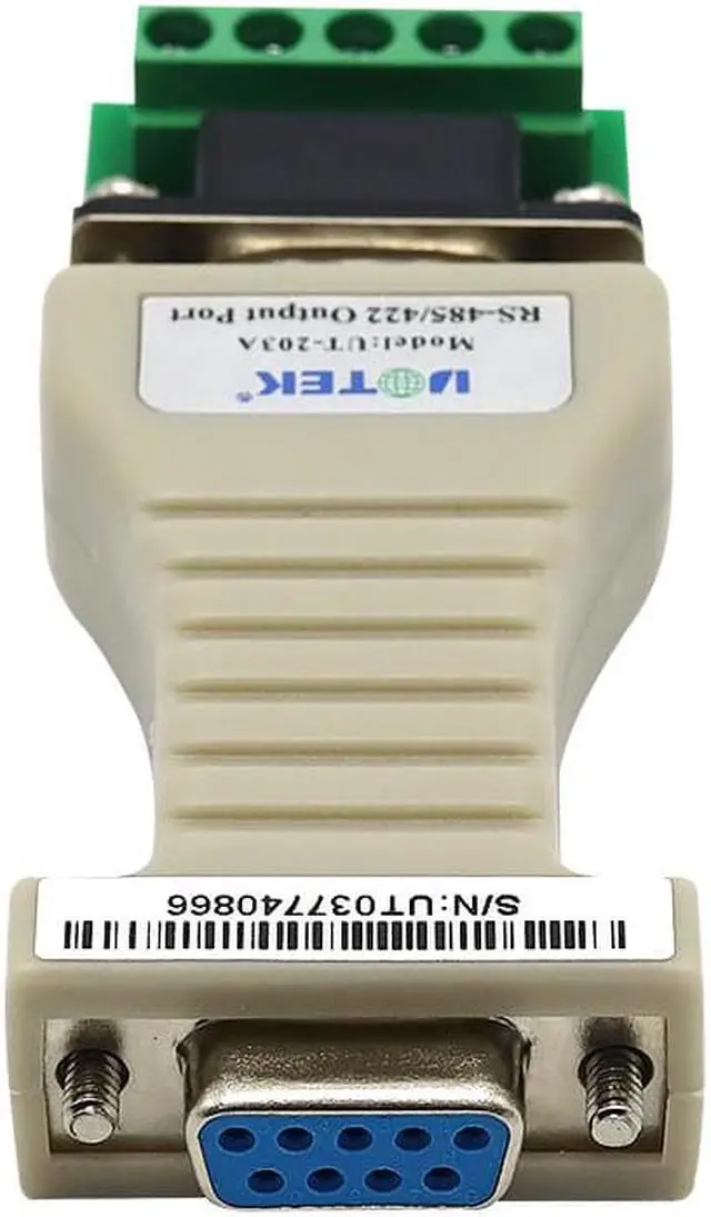 Alt view image 3 of 7 - UOTEK Mini Port-powered RS232 to RS485 RS422 Converter Adapter DB9 Connector Plug & Play UT-203A