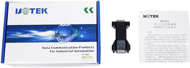 Alt view image 5 of 7 - UOTEK RS-232 3 Bits Isolated Converter Industrial Grade RS232 Serial Port Optoelectronic Isolator Adapter DB9 Connector UT-211