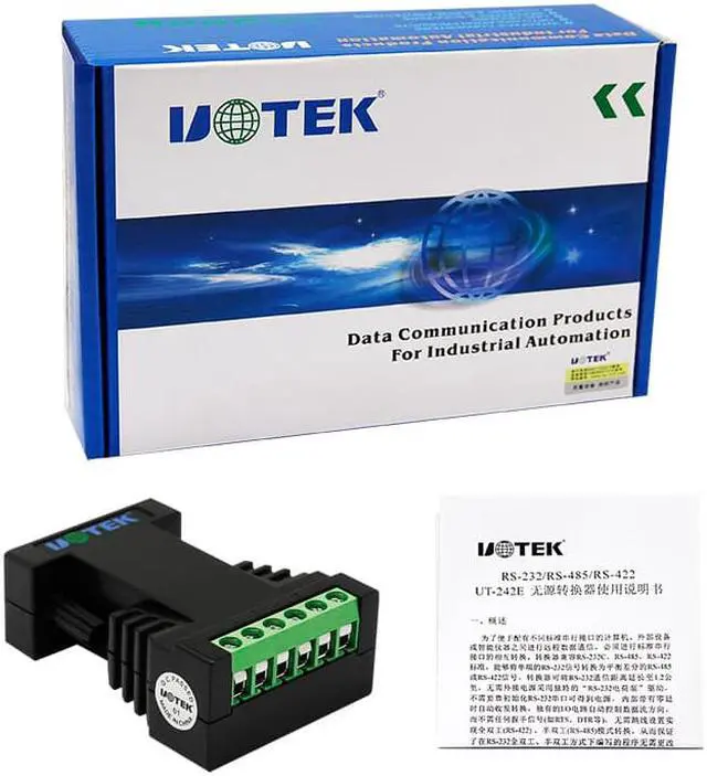 Alt view image 5 of 7 - UOTEK Industrial RS-232 to RS-485 RS-422 Converter RS232 to RS485 RS422 Adapter DB9 F Connector with Lightning Surge Protection