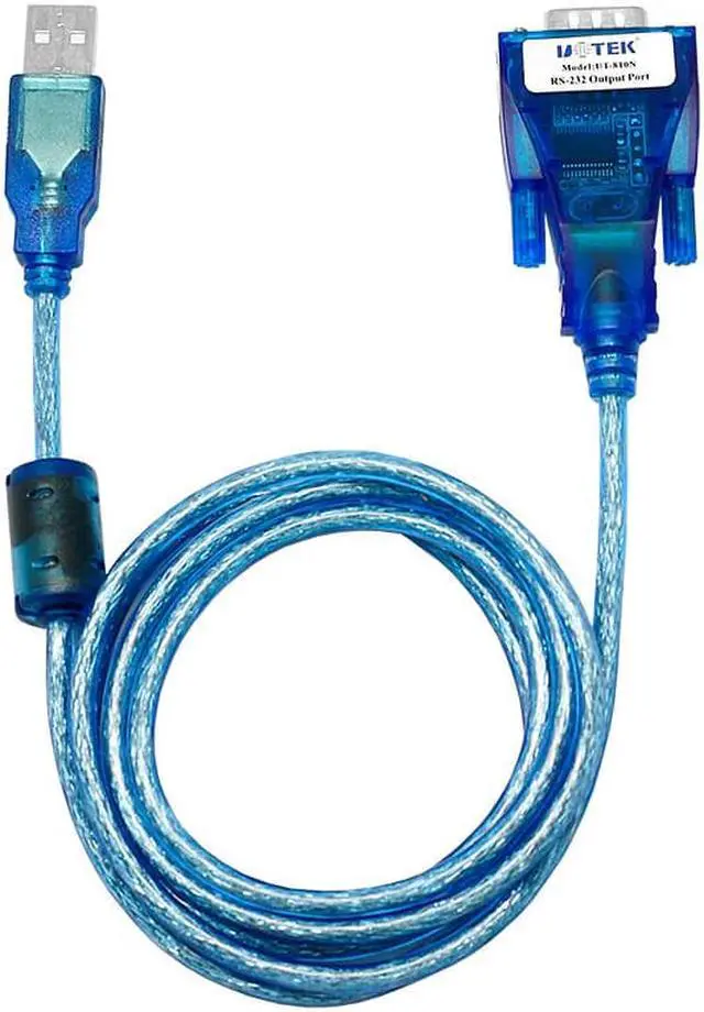 Alt view image 6 of 7 - UOTEK 4.92ft RS232 to USB Converter Cable USB-A RS-232 COM Port DB9 Serial Adapter Connector with Magnetic Ring UT-810N