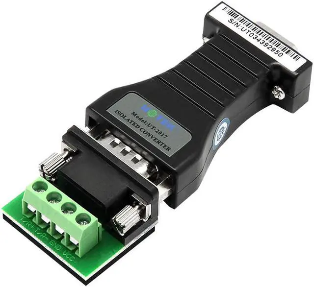 Main image of UOTEK Industrial RS232 to RS485 Adapter Converter RS 232 DB9 Connector RS-485 to RS-232 Isolated Half Duplex Anti-surge UT-2017