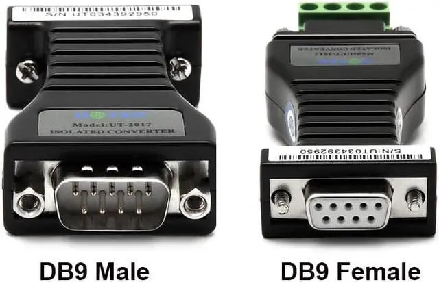 Alt view image 5 of 7 - UOTEK Industrial RS232 to RS485 Adapter Converter RS 232 DB9 Connector RS-485 to RS-232 Isolated Half Duplex Anti-surge UT-2017