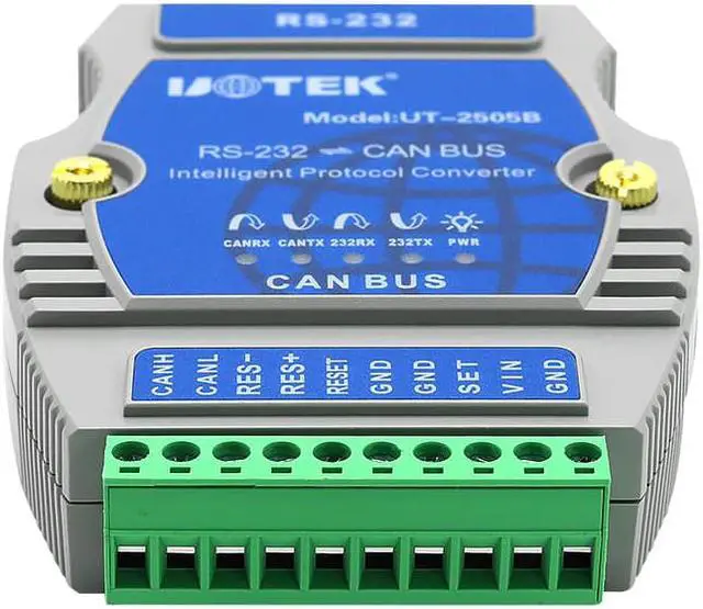 Alt view image 3 of 7 - UOTEK Industrial Grade RS-232 to CAN BUS Converter with Protocol Canbus to RS232 Adapter Connector UT-2505B