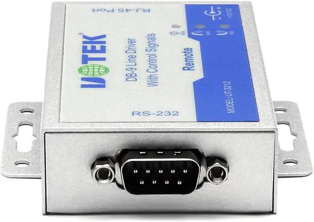 Alt view image 2 of 7 - 1 Pair UOTEK Industrial 5 Ports RS232 Extender Adapter Asynchronous Protocol Long Distance Serial Extension Driver Connector UT-3212