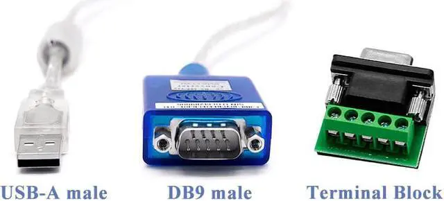 Alt view image 2 of 7 - UOTEK 4.9FT USB to RS485 RS422 Converter Adapter with FTDI Chip RS-485 RS-422 to USB Cable DB9 Connector Support USB2.0 Win10/8/7/XP/Vista/Mac System UT-890A