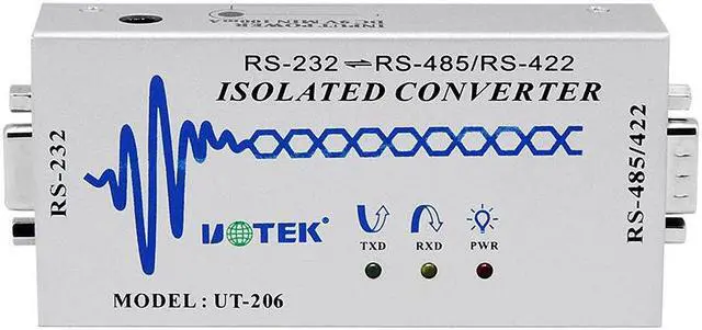 Alt view image 2 of 7 - UOTEK RS422 RS485 to RS232 Optoelectronic Isolated Converter RS-232 to RS-485/422 Adapter DB9 Famale Male Connector ESD Anti-Surge UT-206