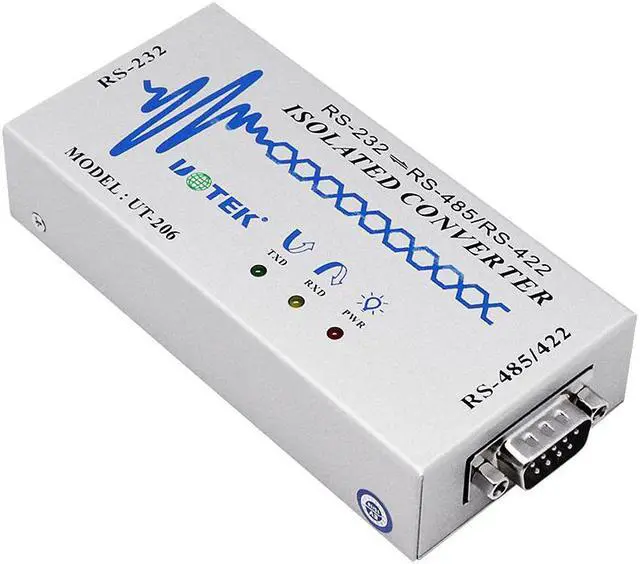 Alt view image 6 of 7 - UOTEK RS422 RS485 to RS232 Optoelectronic Isolated Converter RS-232 to RS-485/422 Adapter DB9 Famale Male Connector ESD Anti-Surge UT-206