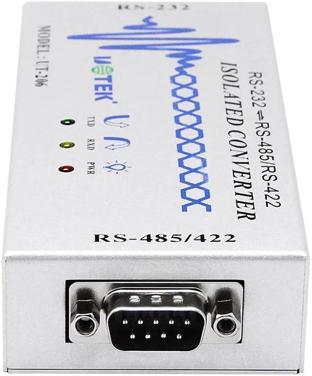 Alt view image 4 of 7 - UOTEK RS422 RS485 to RS232 Optoelectronic Isolated Converter RS-232 to RS-485/422 Adapter DB9 Famale Male Connector ESD Anti-Surge UT-206