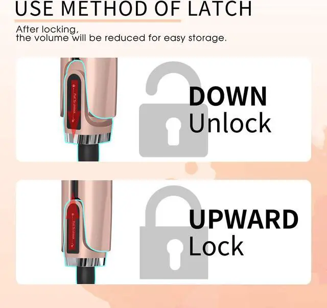 Alt view image 5 of 7 - UOTEK Hair Straightener 1Inch Small Flat Iron Ionic Salon Hair Flat Iron  with PTC Heating Plate for Short Hair Pencil Straightener rose gold