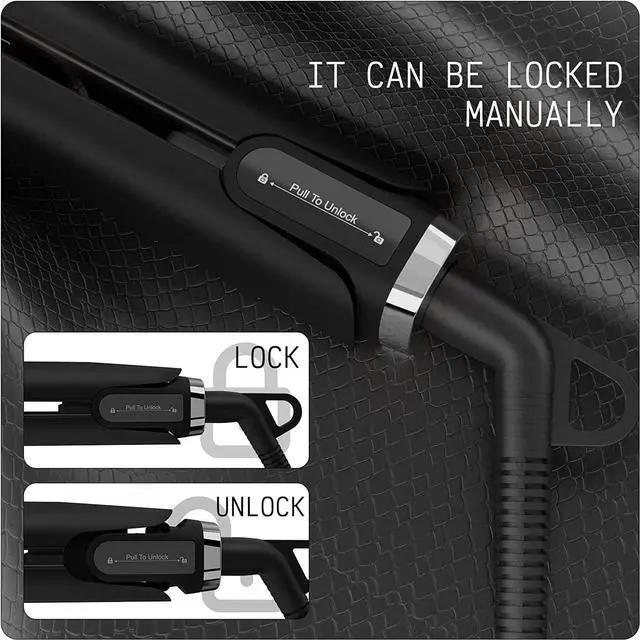 Alt view image 4 of 7 - UOTEK Hair Straightener 1/2 Inch Small Flat Iron Ionic Salon Hair Flat Iron 0.5" with PTC Heating Plate for Short Hair Pencil Straightener