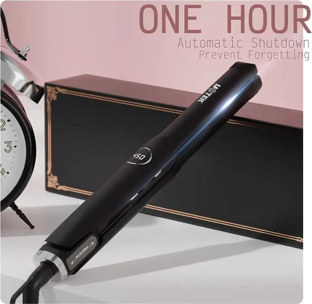 Alt view image 5 of 7 - UOTEK Hair Straightener 1/2 Inch Small Flat Iron Ionic Salon Hair Flat Iron 0.5" with PTC Heating Plate for Short Hair Pencil Straightener