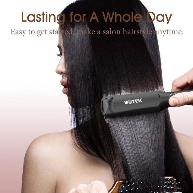 Alt view image 7 of 7 - UOTEK Hair Straightener 1.75 Inch Large Flat Iron Ionic Salon Hair Flat Iron  with PTC Heating Plate for Long Hair Pencil Straightener 2in1 Big Wave And Long Straight Hair 1 3/4 Hair Straightener Iron