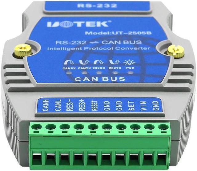 Alt view image 3 of 7 - UOTEK RS-232 to CAN BUS Converter Industrial Grade Support Modbus Protocol Canbus to RS232 Adapter DB9 Connector 12-36V UT-2505B