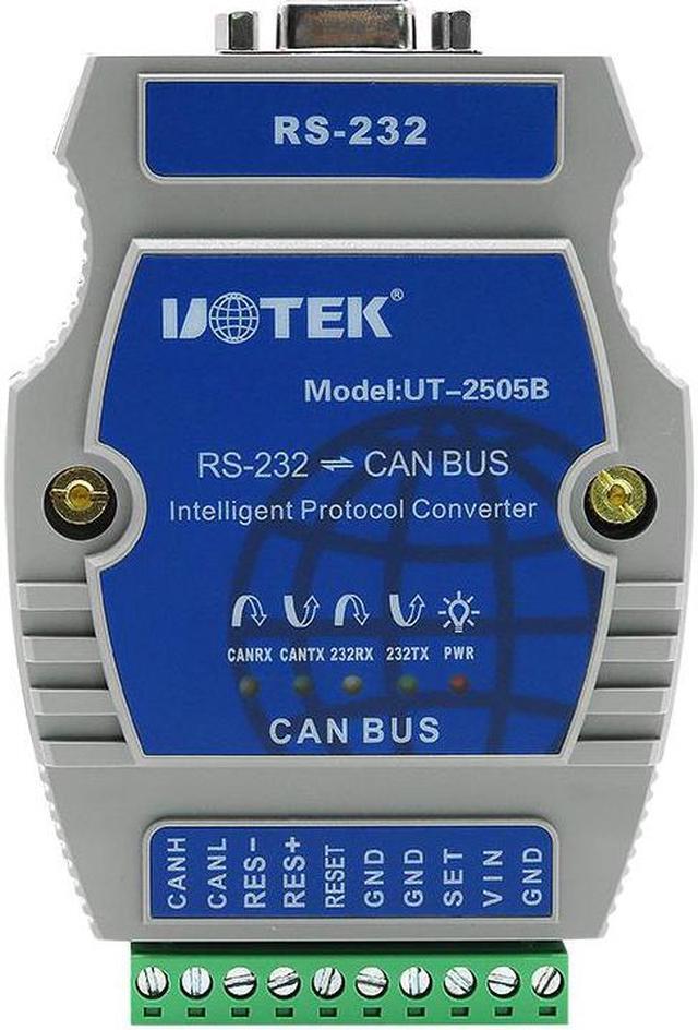 Alt view image 5 of 7 - UOTEK RS-232 to CAN BUS Converter Industrial Grade Support Modbus Protocol Canbus to RS232 Adapter DB9 Connector 12-36V UT-2505B