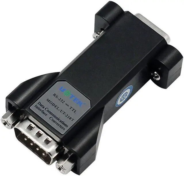 Alt view image 2 of 7 - UOTEK Industrial Grade RS-232 to TTL Converter Output 3.3V RS232 TTL Adapter DB9 Connector UT-210T